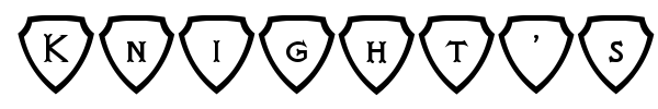 Knight's Quest font preview